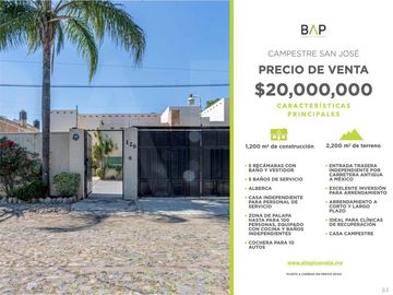 Casa en venta Campestre San José