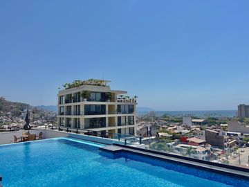 Departamento en venta con rooftop, alberca y vistas 360, Torre 21