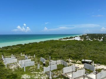 Penthouse en primera fila del mar en Telchac Yucatán