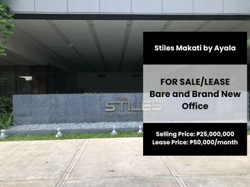 For Sale or Lease: Bare and Brand New Office in Stiles Makati by Ayala 🏢