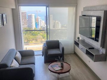 Lindo Mini-Dpto, 40 m2, amoblado, 1 dorm, 1 baño, zona exclusiva, vista panorámica