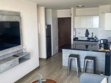 Lindo Mini-Dpto, 40 m2, amoblado, 1 dorm, 1 baño, zona exclusiva, vista panorámica