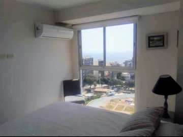 Lindo Mini-Dpto, 40 m2, amoblado, 1 dorm, 1 baño, zona exclusiva, vista panorámica