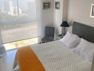 Lindo Mini-Dpto, 40 m2, amoblado, 1 dorm, 1 baño, zona exclusiva, vista panorámica