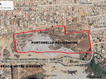 PORTOBELLO RESIDENCIAL  A LA ENTRADA DEL ESTERO BEACH, TERRENO 180 M2