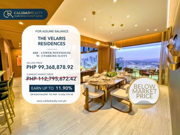 The Velaris Residences Pre Selling Condo Unit 4BR For Sale
