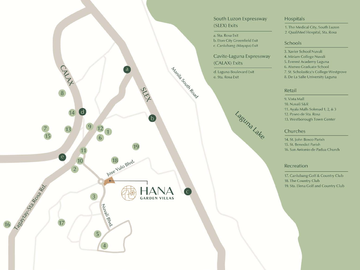 For Sale: Pre-Selling 3BR End Type Villa at Hana Garden Villas in Nuvali Blvd Cabuyao Laguna, P28.54M
