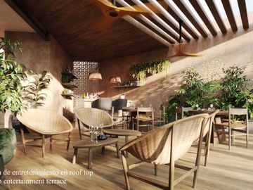 Apartamento con balcón, alberca, pre-construcción, en venta, Temozón Norte, Mérida Yucatán