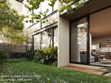 Apartamento con balcón, alberca, pre-construcción, en venta, Temozón Norte, Mérida Yucatán