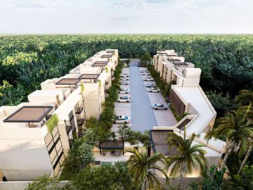 Apartamento con balcón, alberca, pre-construcción, en venta, Temozón Norte, Mérida Yucatán