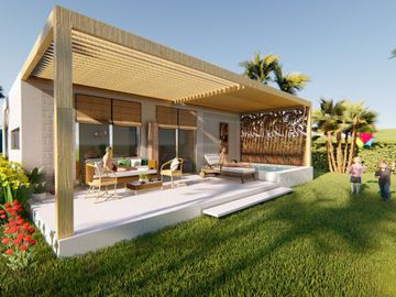2 HERMOSAS CASAS DE PLAYA Y CAMPO EN LA PUNTA DE BOMBÓN EN VENTA