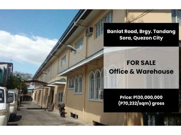 FOR SALE: Office & Warehouse in Quezon City