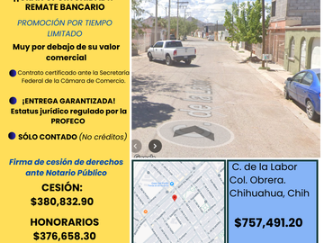 ¡¡Gran Oportunidad!! Remate Bancario-Col. Obrera-Chihuahua,Chihuahua