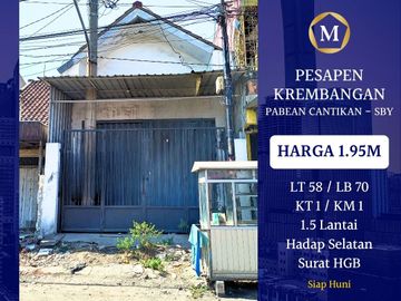 RUMAH PESAPEN AREA KREMBANGAN PABEAN CANTIKAN DKT TENGAH KOTA PS ATOM GUBENG KAPASAN PAHLAWAN