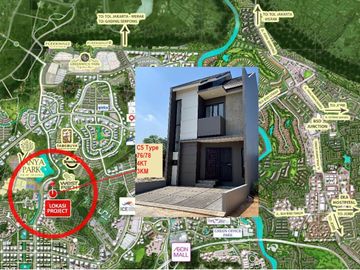 Rumah 2 Lantai Baru Bsd City Tangerang Dekat Pasar Modern Intermoda BSD