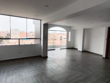 VENDO EN ESTRENO ULTIMO DEPARTAMENTO CON VISTA PANORAMICA DE 161 m2 CON 2 BALCONES EN LA FLORESTA DE PRO LOS OLIVOS.