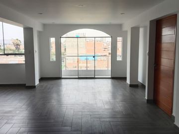 VENDO EN ESTRENO ULTIMO DEPARTAMENTO CON VISTA PANORAMICA DE 161 m2 CON 2 BALCONES EN LA FLORESTA DE PRO LOS OLIVOS.