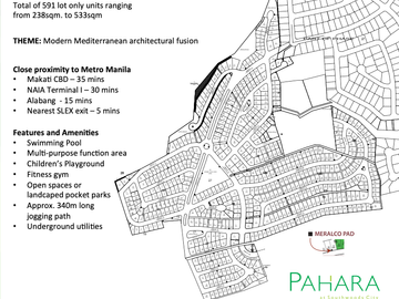 For Sale: Residential Lot in Pahara at Southwoods City, General Mariano Alvarez Cavite, P9.86M