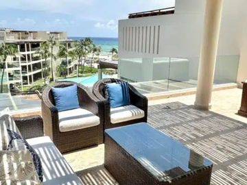 Penthouse con vista al mar, alberca, en venta, Coco Beach, Playa del Carmen