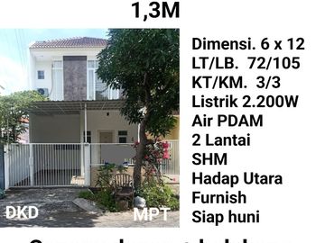 Rumah 2 Lantai Ploso Timur Tambaksari Dekat Sekolahan, Jalan Raya Merr & Galaxi Mall