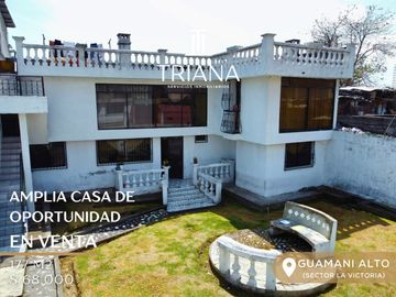 CASA EN VENTA – ¡OPORTUNIDAD ÚNICA EN GUAMANÍ ALTO, SECTOR LA VICTORIA! QUITO SUR