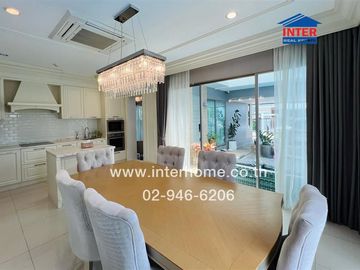 3-storey detached house, 65.6 sq.w., Nirvana Beyond Village, Kaset-Nawamin, Khlong Lam Chiak Road, Soi 9, Kaset-Nawamin Road, Bueng Kum District, Bang