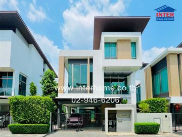 3-storey detached house, 65.6 sq.w., Nirvana Beyond Village, Kaset-Nawamin, Khlong Lam Chiak Road, Soi 9, Kaset-Nawamin Road, Bueng Kum District, Bang