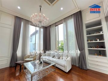 3-storey detached house, 65.6 sq.w., Nirvana Beyond Village, Kaset-Nawamin, Khlong Lam Chiak Road, Soi 9, Kaset-Nawamin Road, Bueng Kum District, Bang