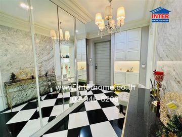 3-storey detached house, 65.6 sq.w., Nirvana Beyond Village, Kaset-Nawamin, Khlong Lam Chiak Road, Soi 9, Kaset-Nawamin Road, Bueng Kum District, Bang