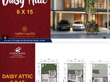 DAISY Attic with Roof Top in Red Terracotta CitraGrand Semarang