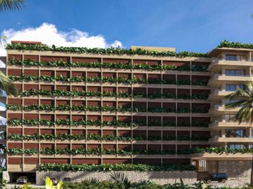 Condominio con terraza privada, en venta, Frente al mar, Puerto Morelos.