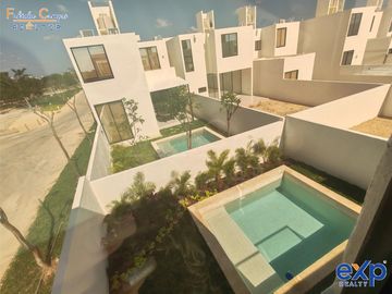 Casa de 3 recámaras en venta, en Privada Residencial con amenidades en Conkal, Yucatán - Entrega diciembre 2024