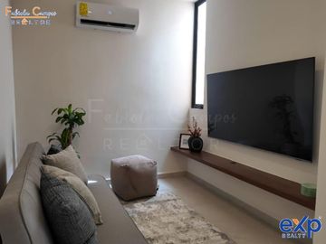 Casa de 2 recámaras en PREVENTA a 20 meses, en Privada Residencial con amenidades en Conkal, Yucatán - Entrega 2do semestre del 2026