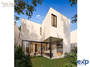 Casa de 2 recámaras en PREVENTA a 20 meses, en Privada Residencial con amenidades en Conkal, Yucatán - Entrega 2do semestre del 2026