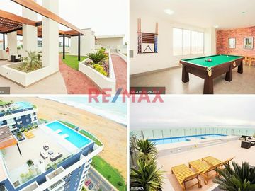 Departamento Con Vista Al Mar En Condominio Exclusivo C/ Piscina Y Otras Áreas Comunes