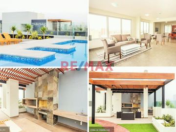 Departamento Con Vista Al Mar En Condominio Exclusivo C/ Piscina Y Otras Áreas Comunes