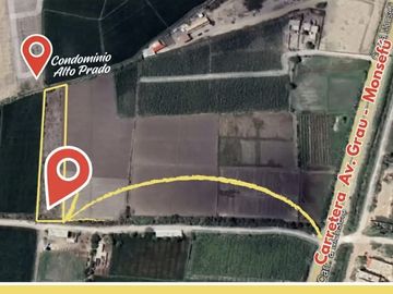 VENTA DE TERRENO AMPLIO CARRETERA GRAU EN MONSEFU|
