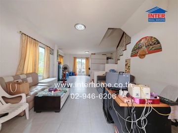 2-storey townhouse, 31.9 sq.w., Rinrada Oriental Village, near Lee Thai Traditional Medicine Clinic, Ekachai Road, Kittimanee Road, Mueang Samut Sakho