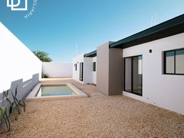 Casa nueva en venta de una planta con alberca privada en Mérida