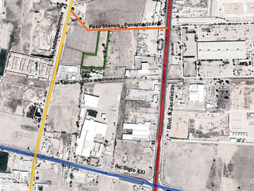 Venta de Terreno Industrial en Ejido Jesús María (ALE)