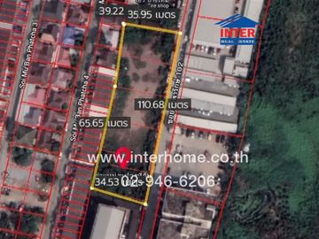 Vacant land 2 rai 90 sq.w. Soi Theparak 102, Theparak Road, Bangna-Trad Road, Mueang Samut Prakan, Samut Prakan