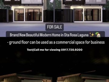 Residential w/ Commercial Brand New House near Nuvali & Enchanted Sta Rosa Laguna