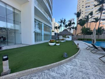EN VENTA DEPARTAMENTO EN MAZATLAN DE 3 RECAMARAS A PIE DE PLAYA EN  CAMINO AL MAR (EQUIPADO) Y TRES BALCONES