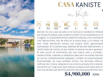 CASA KANISTE EN VENTA