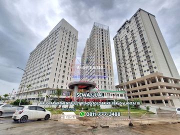 Baloi Apartment Fully Renovated 2 BR to 1 BR on 18th Floor, Near Grand Batam Mall.