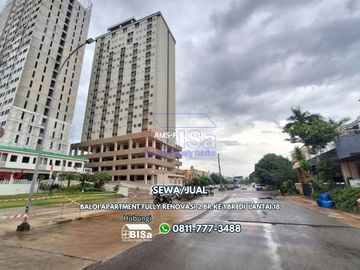 Baloi Apartment Fully Renovated 2 BR to 1 BR on 18th Floor, Near Grand Batam Mall.