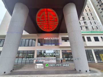 Baloi Apartment Fully Renovated 2 BR to 1 BR on 18th Floor, Near Grand Batam Mall.
