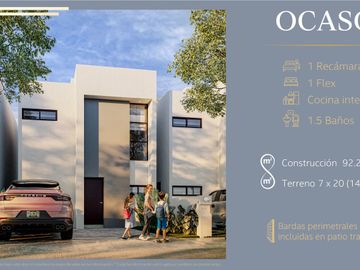Casa de 2 pisos con 2 recámaras en privada residencial - Entrega inmediata
