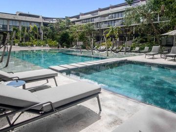 Departamento en venta, dos niveles, terraza privada, Playacar, Playa del Carmen