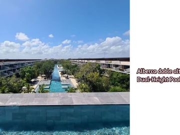 Departamento en venta, dos niveles, terraza privada, Playacar, Playa del Carmen